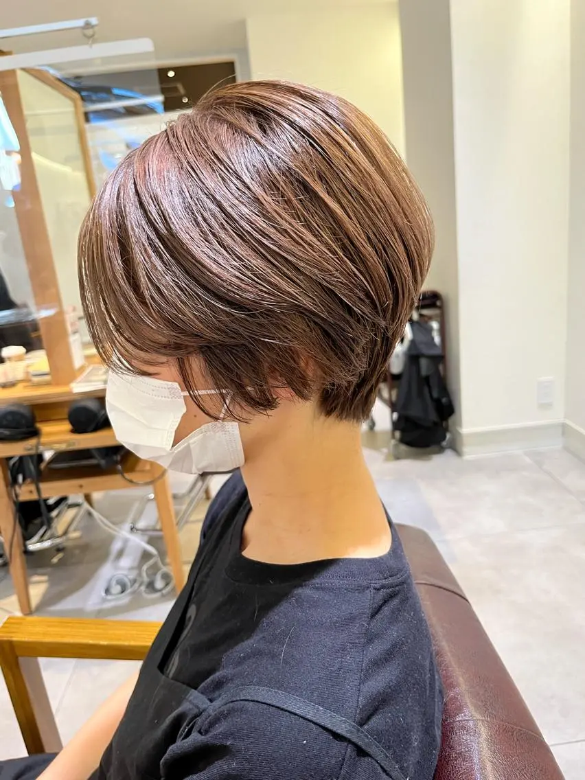 ショート カラー カット ヘアカラー トリートメント KAORU/絹髪 /髪質改善/奈良のヘアスタイル