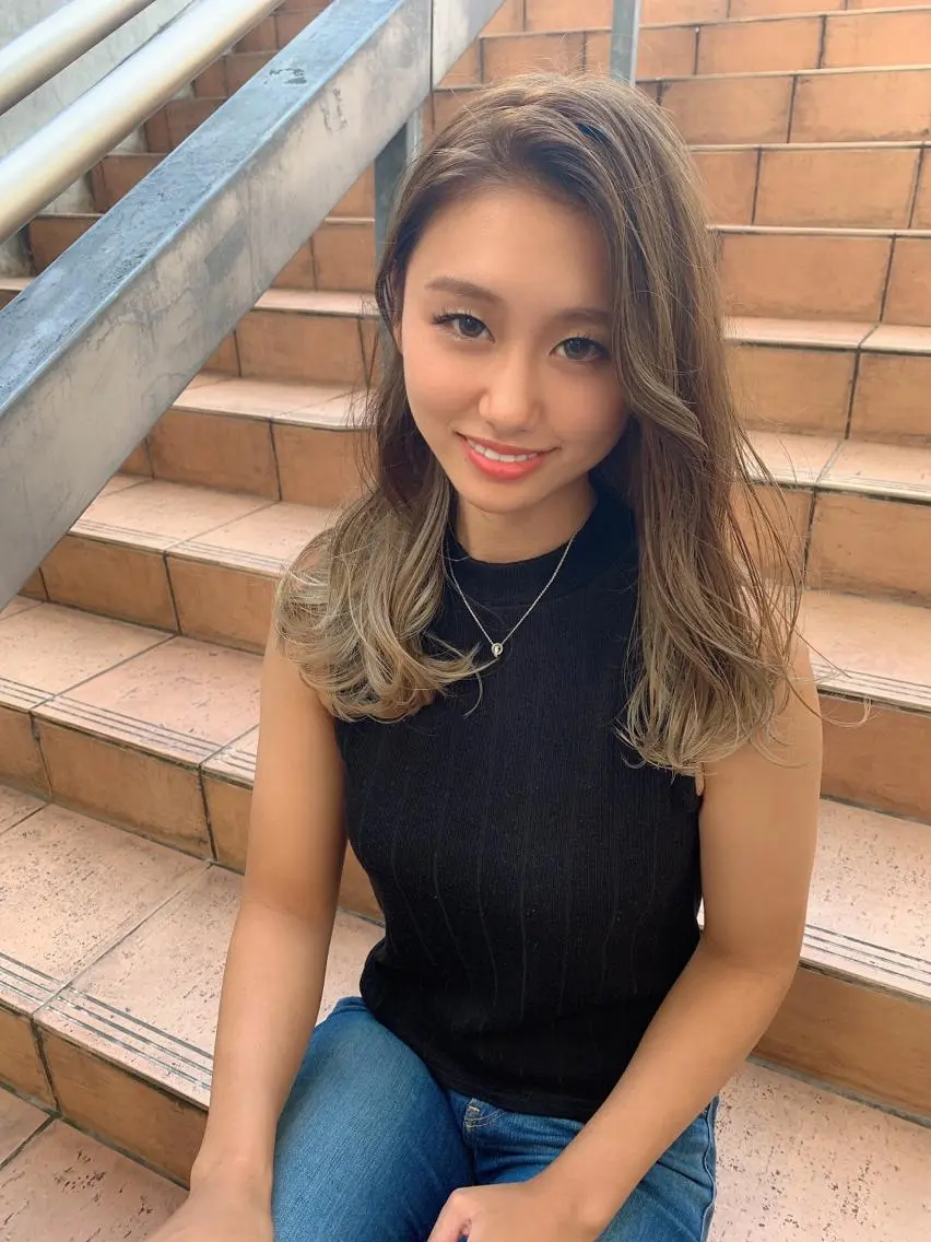 ロング カラー box mico. mutsumiのヘアスタイル