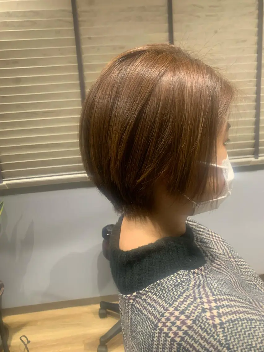 ショート カラー 髪質改善 LIME 長野駅のヘアスタイル