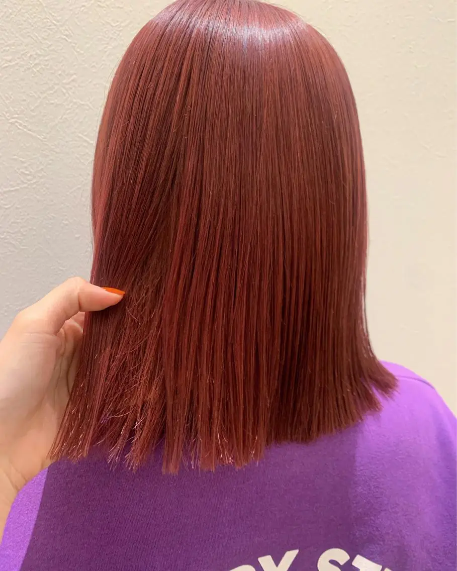 ミディアム カラー カット ヘアカラー トリートメント hubhair レイヤー/透明感のヘアスタイル