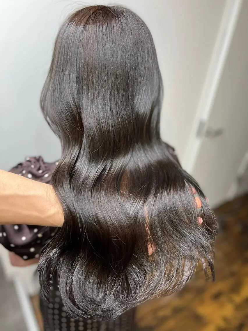 ロング カラー グレージュ オリーブグレージュ オリーブグレー カット ヘアカラー トリートメント ヘッドスパ ヘアセット 韓国レイヤー/ 顔周り💕田中将吾のヘアスタイル