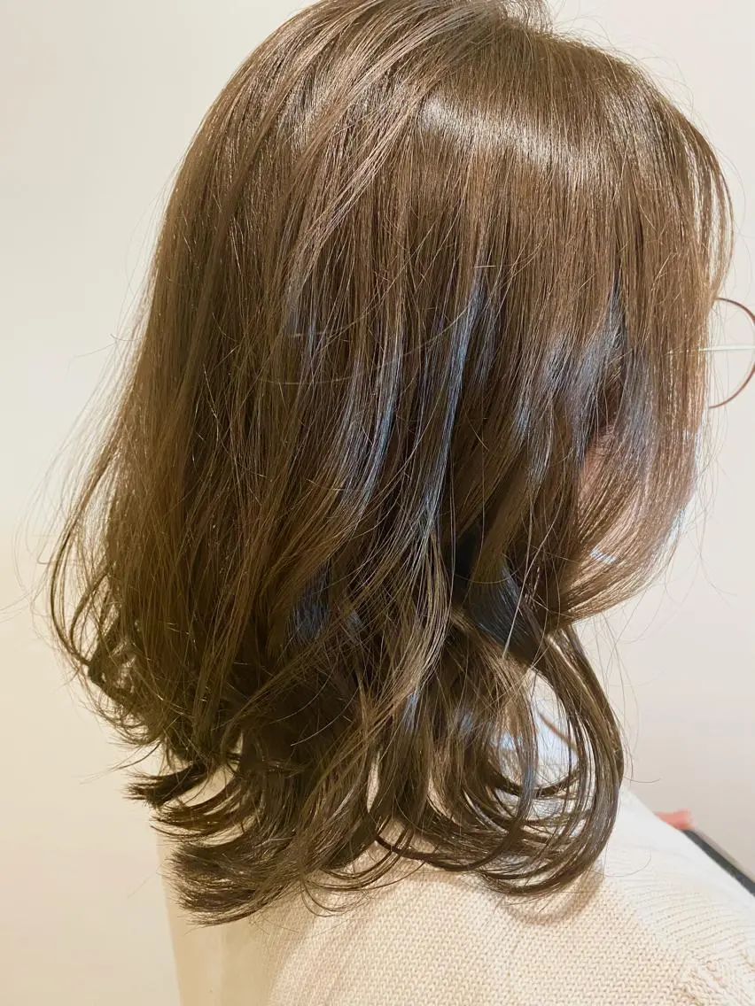 ミディアム カラー カット ヘアカラー 🌹艶髪カラー🌹 津田晴加【西荻窪】のヘアスタイル
