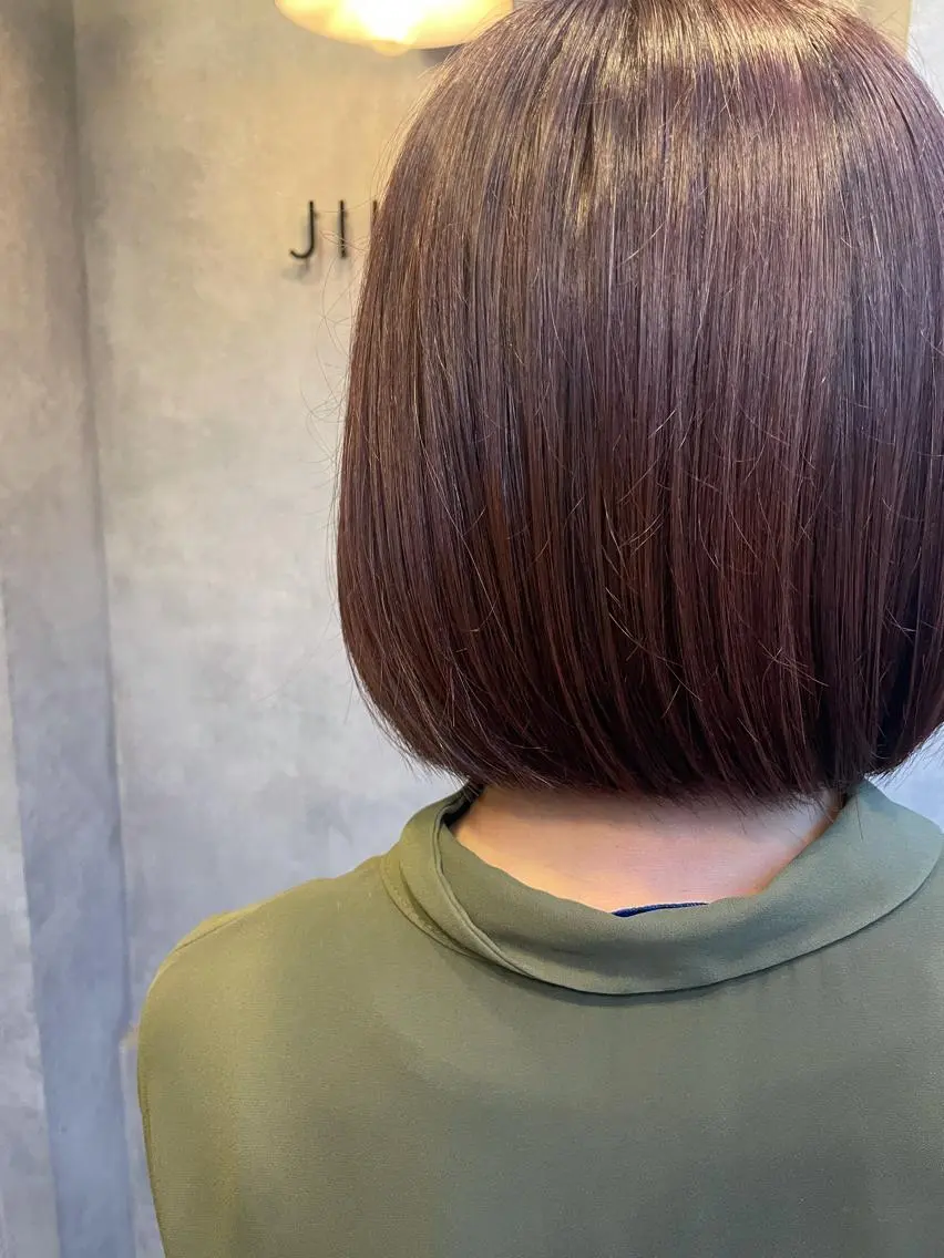ミディアム カラー カット ヘアカラー トリートメント N° jillva 腰山 菜々美のヘアスタイル
