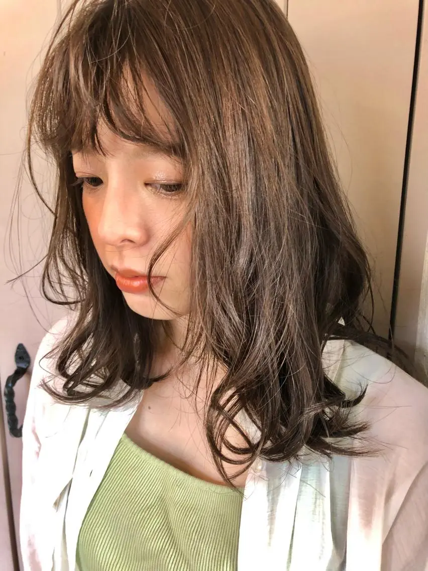 カラー ヘアカラー 井上 歩美のヘアスタイル