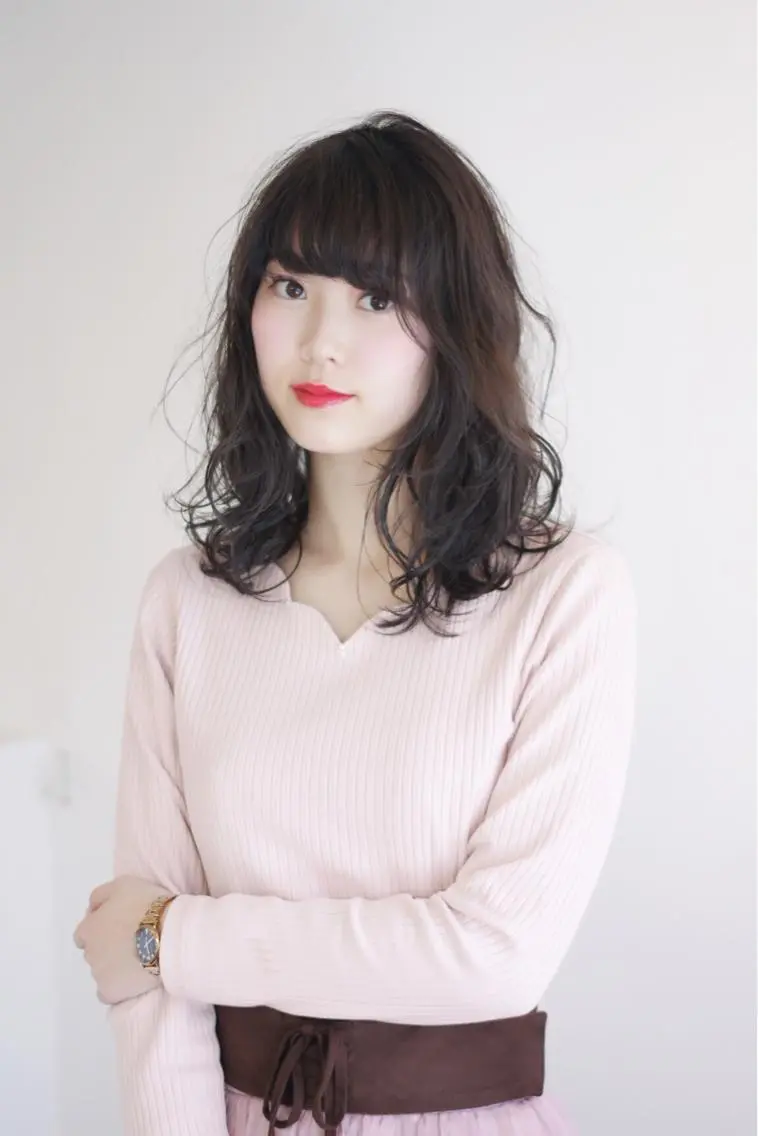 セミロング カラー 松田 光雄のヘアスタイル