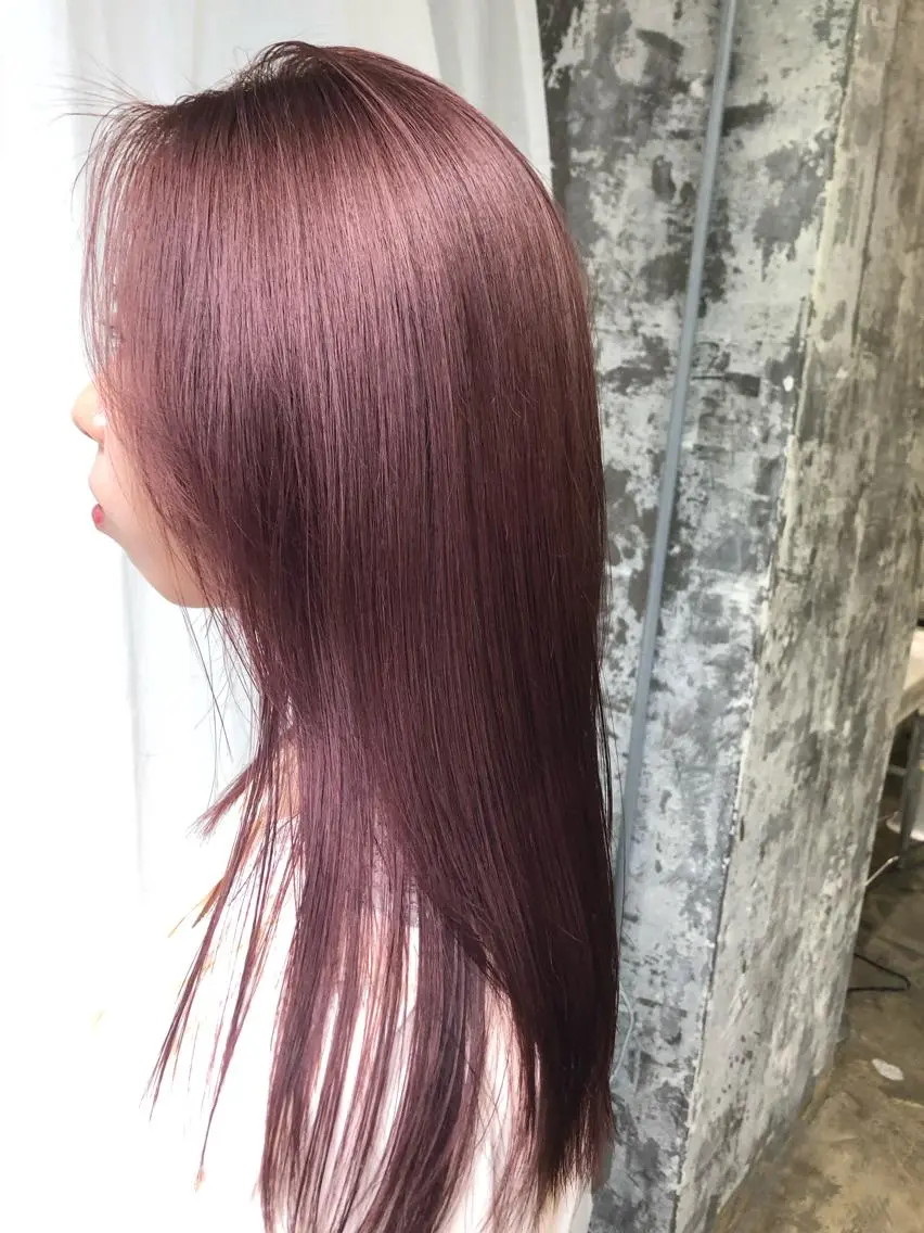 ロング カラー ブリーチ ケアブリーチ ピンクカラー Pia ツボイ ケイタのヘアスタイル
