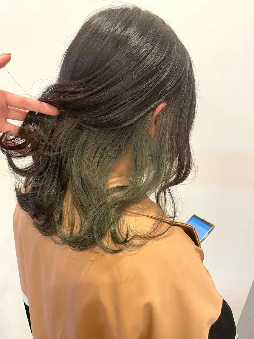 ミディアム カラー ラーム 乃木店のヘアスタイル
