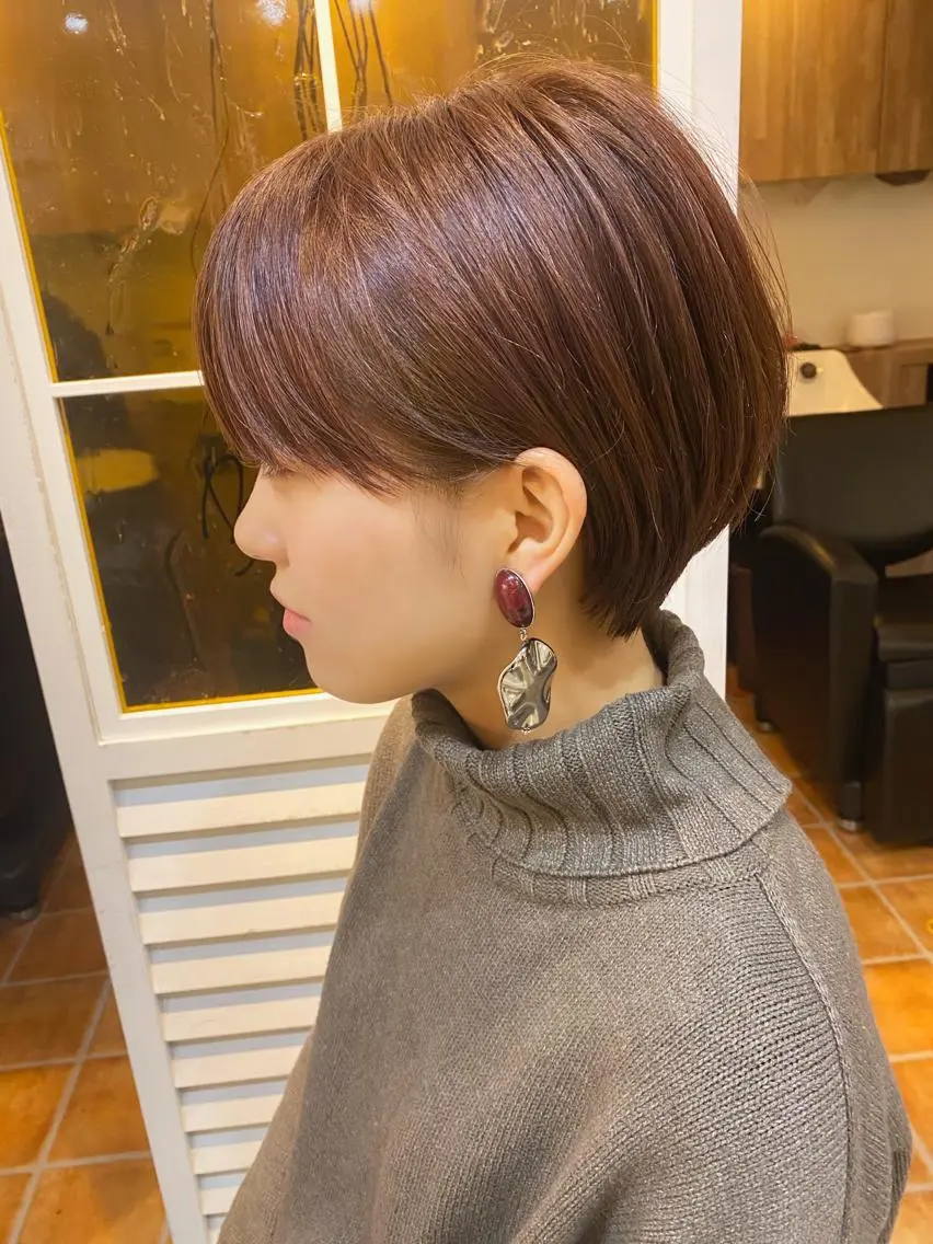 ショート カラー カット ヘアカラー トリートメント 千村 亮のヘアスタイル