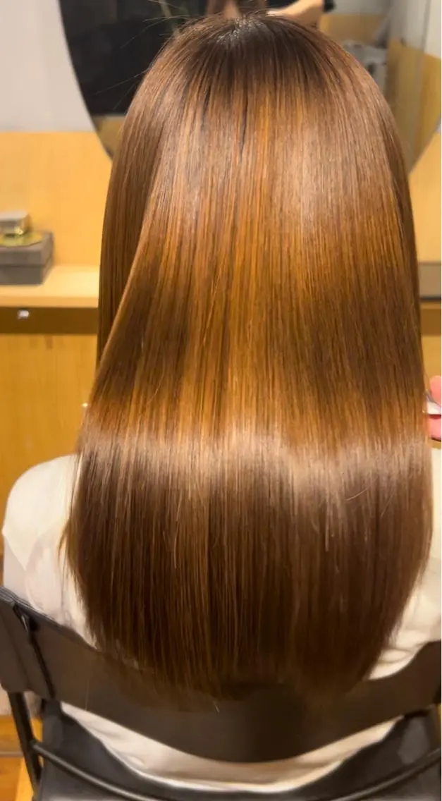 セミロング カラー パーマ ブリーチ ケアブリーチ ダブルカラー ハイライトカラー インナーカラー 【美髪とカット】 AKIFUMIのヘアスタイル