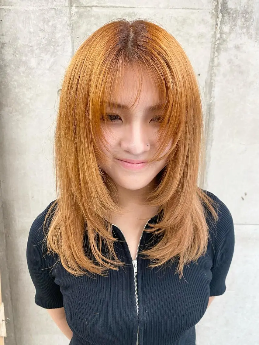 セミロング レイヤーカット シャギー 西院/ TAKAのヘアスタイル
