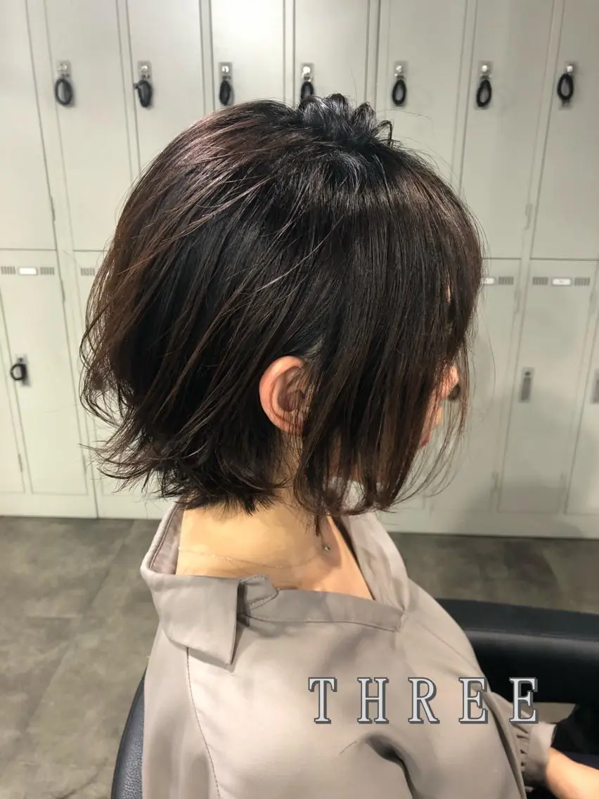 ショート カラー パーマ kenta GATTACAのヘアスタイル
