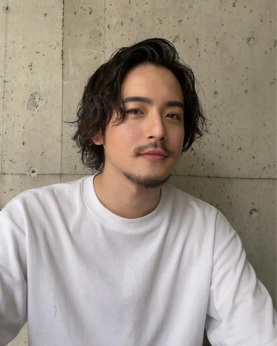パーマ メンズ 酒井 里穂のヘアスタイル