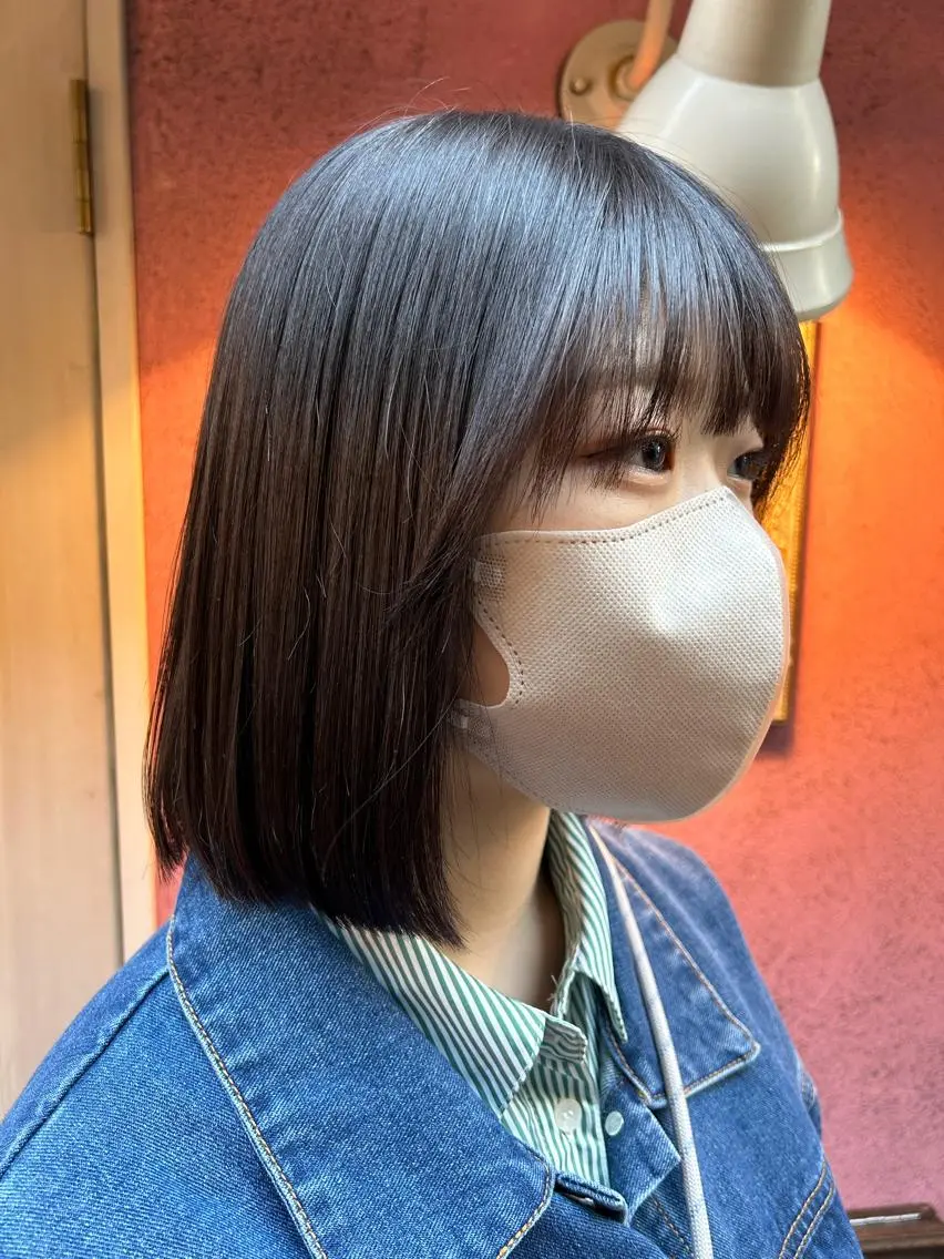 ミディアム カラー カット ヘッドスパ トキタ アオイのヘアスタイル