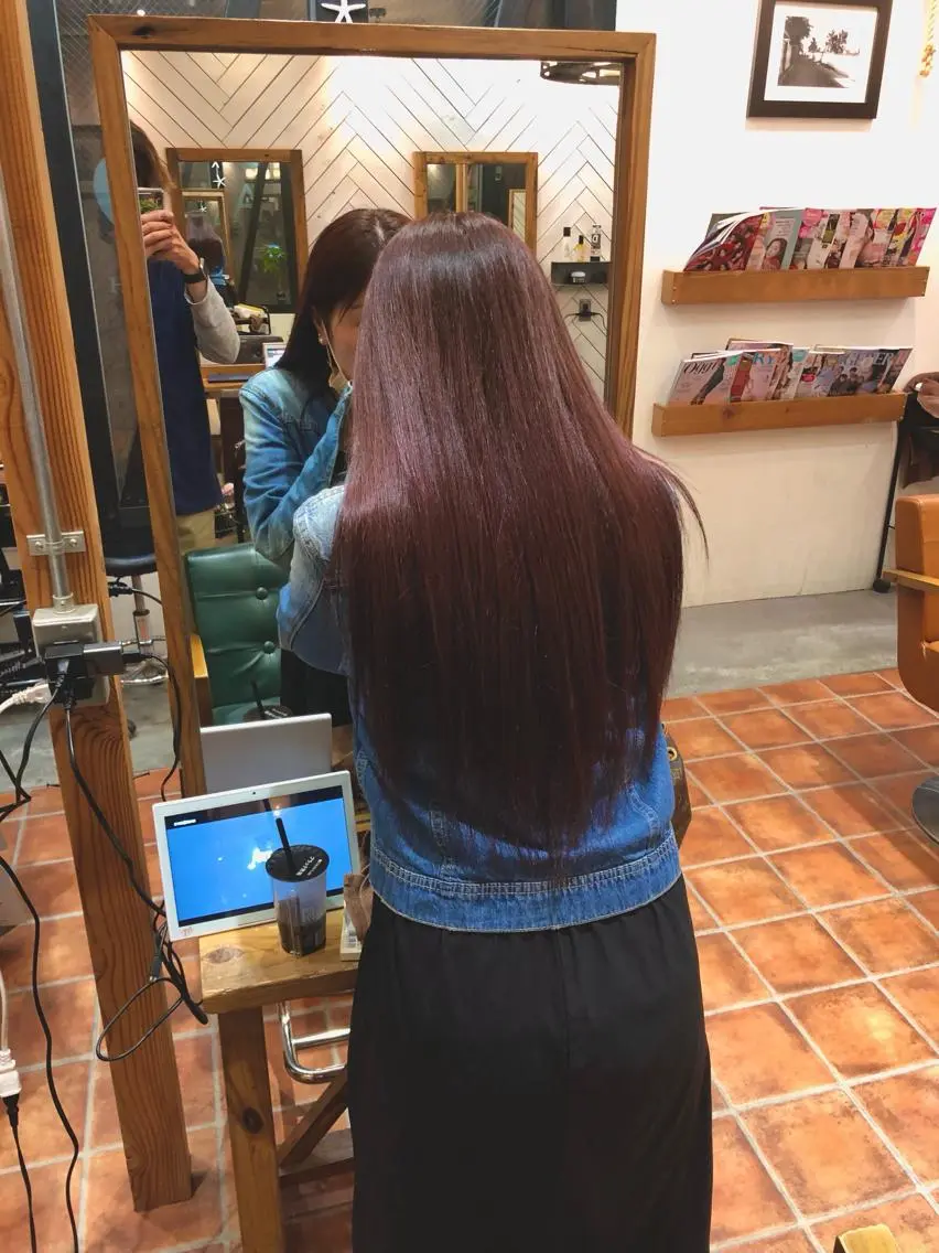 ロング カット ヘアカラー トリートメント 🫧trym 🫧鎌田凌太のヘアスタイル