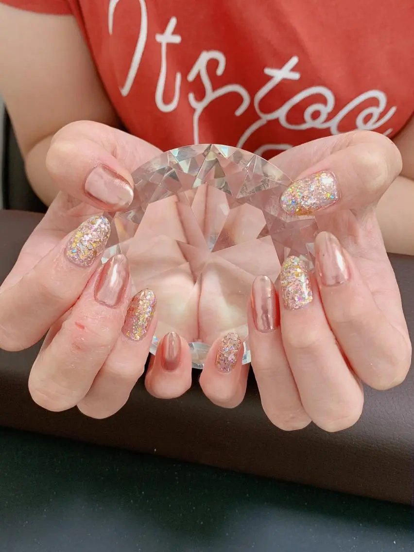 ネイル キラキラネイル 💎JADE💎 安田沙也香のネイルデザイン