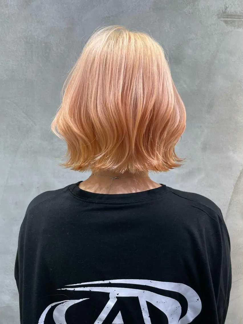 ショート ボブ ヘアカラー トリートメント 本田 奈穂美のヘアスタイル
