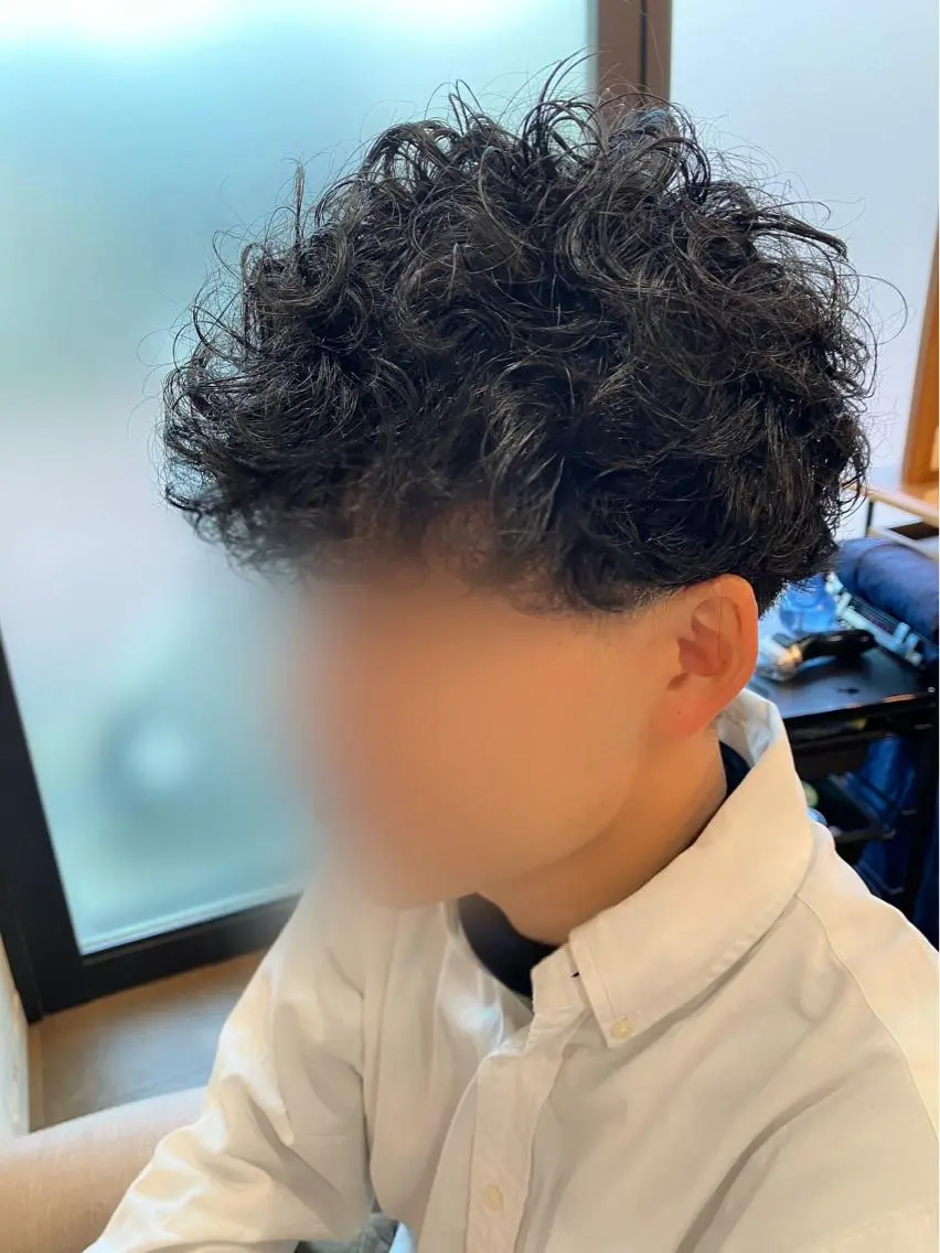パーマ メンズ マッシュ メンズパーマ Hair&Make Nahoのマツエク・マツパデザイン