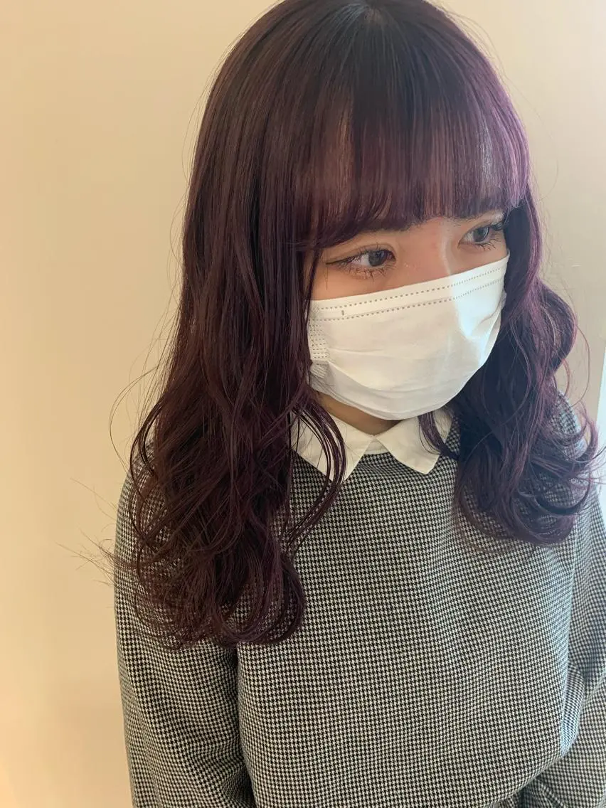 ロング カラー ヘアカラー トリートメント 暖色/ブリーチカラー 🎀 M i k uのヘアスタイル