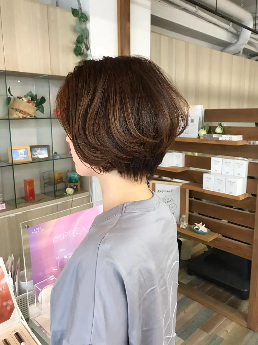 ショート カラー カット ヘアカラー トリートメント ヘアセット ✂️似合わせの魔術師 石田一樹✂️のヘアスタイル