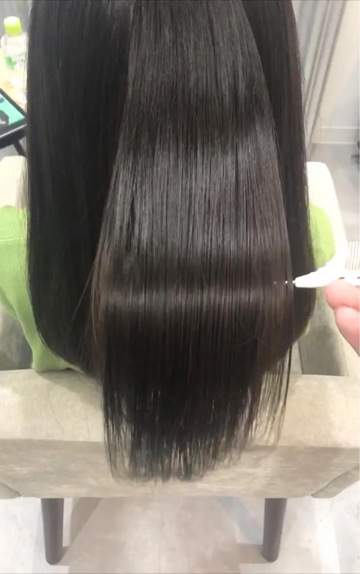 セミロング 髪質改善 縮毛矯正 ⭐️艶髪⭐️髪質改善 newi町田 山本のヘアスタイル