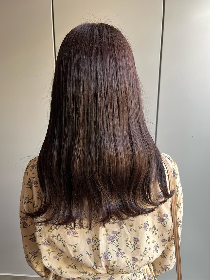 ロング ピンクブラウン 佐藤 宰 OZ桑野店のヘアスタイル