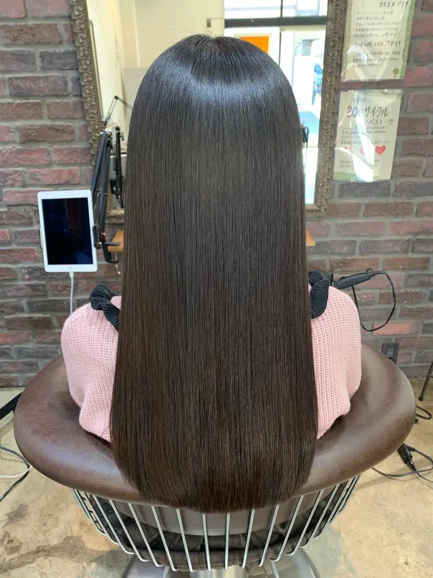 ロング ヘアアレンジ 髪質改善 縮毛矯正 トリートメント カット ヘアカラー トリートメント 髪質改善NO1🏅 小川　綾子のヘアスタイル