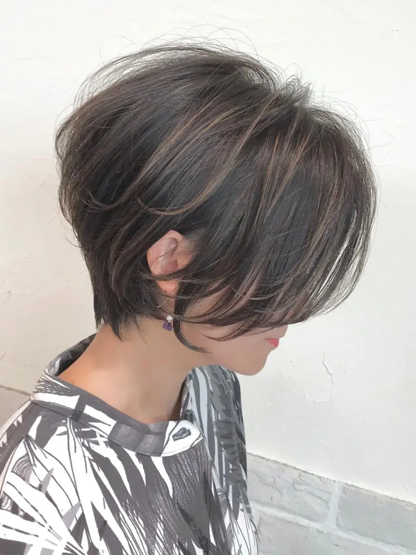 ショート カラー ✨大人ショート特化 /カットモデル/銀座のヘアスタイル