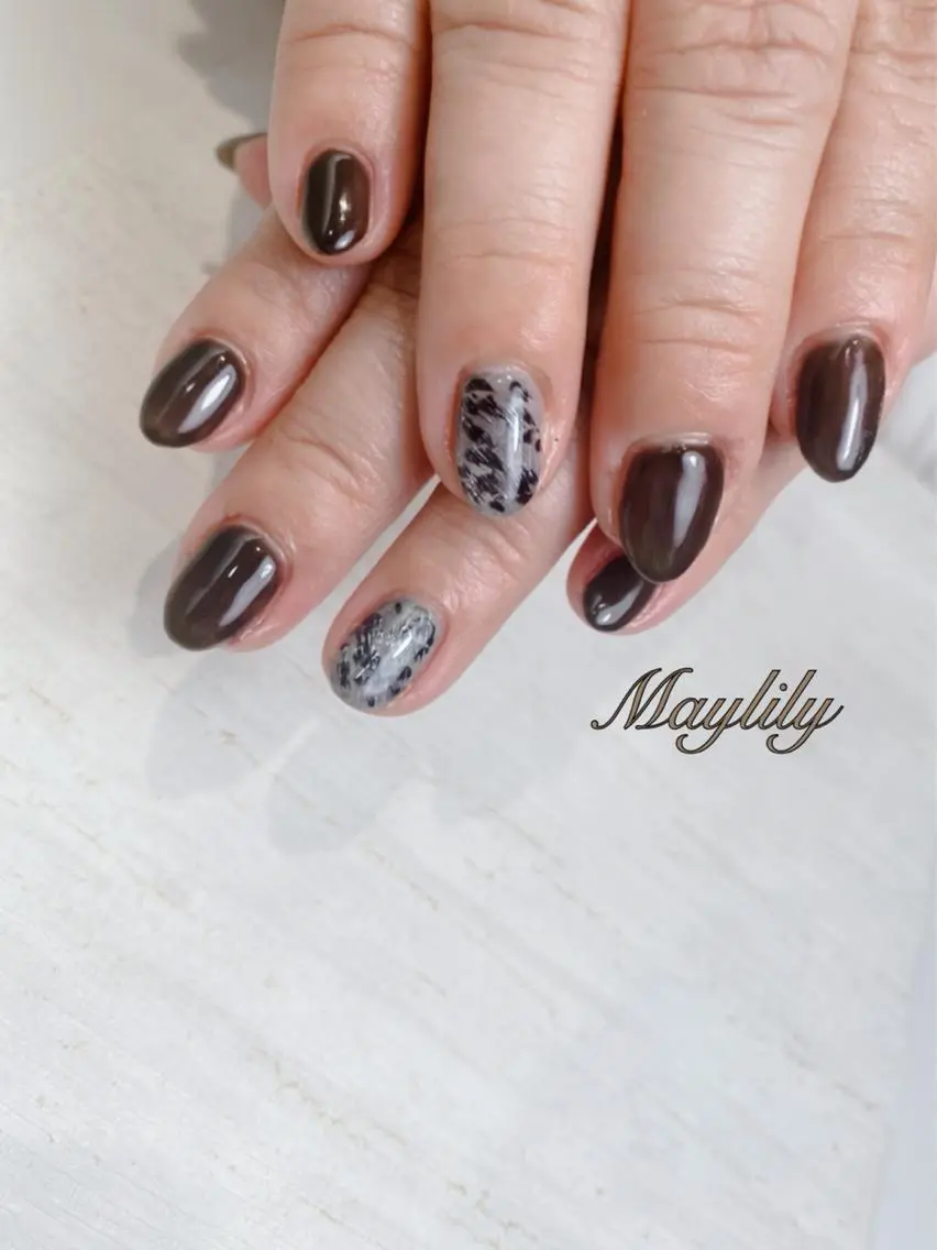 ネイル アニマル柄 Nail salon Maylilyのネイルデザイン