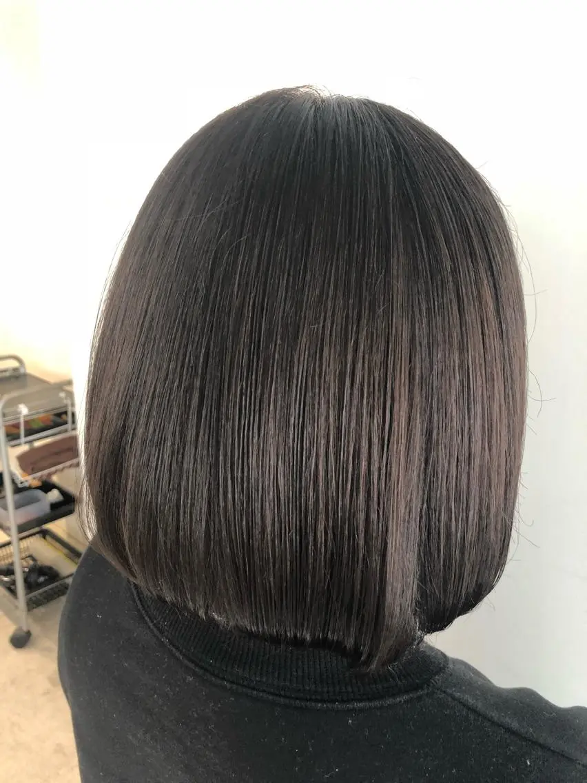 ショート カラー ヘアアレンジ グレージュ イルミナカラー レイヤー×ヘッドスパ *保田遥*のヘアスタイル