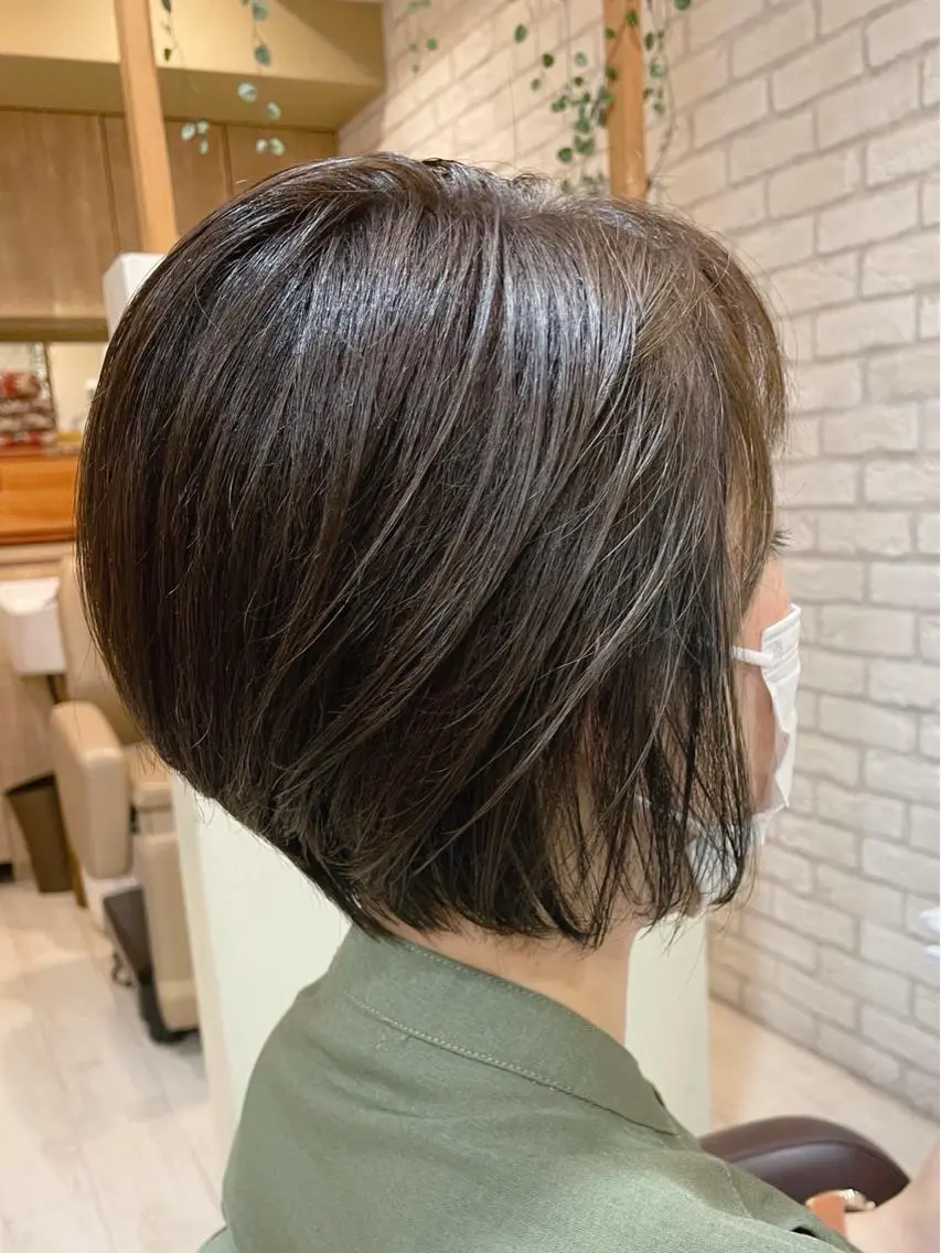 ショート カラー ショートボブ ブリーチ インナーカラー ブリーチなしカラー ボブ 清水 有実子のヘアスタイル