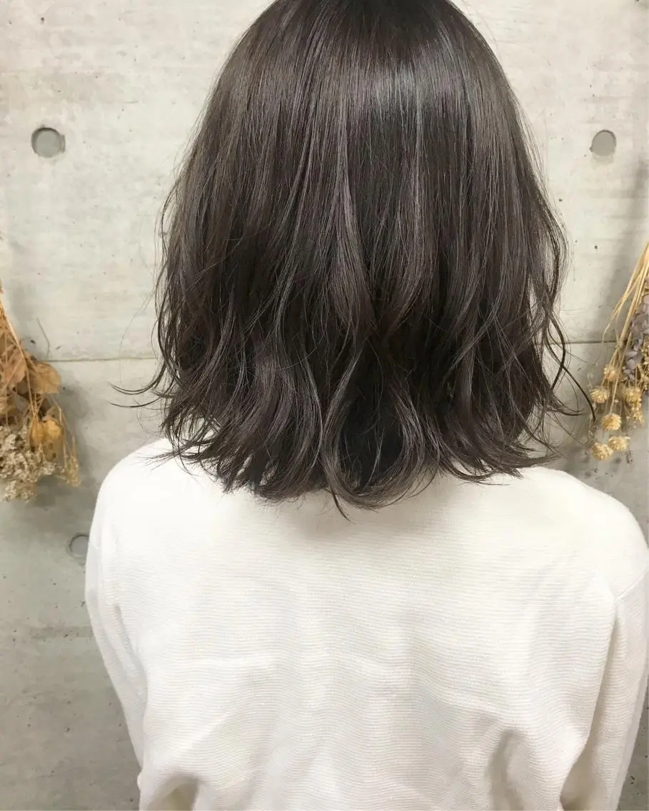 ミディアム カラー ヘアアレンジ アッシュ Satsuki ✂︎♡のヘアスタイル