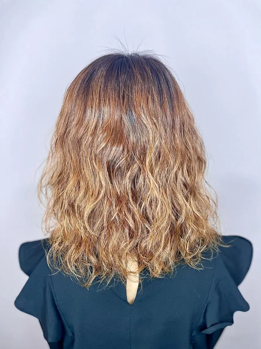 ミディアム パーマ カット パーマ トリートメント 🌈effect 🌈村山武史のヘアスタイル