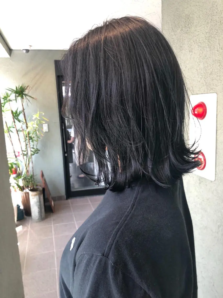 ミディアム カラー カット ヘアカラー トリートメント HIROKI ”博多 /ボブのヘアスタイル