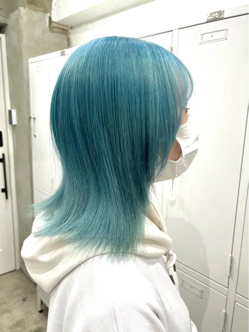ミディアム カラー ハッシュカット/ハイ トーン/HIROKIのヘアスタイル