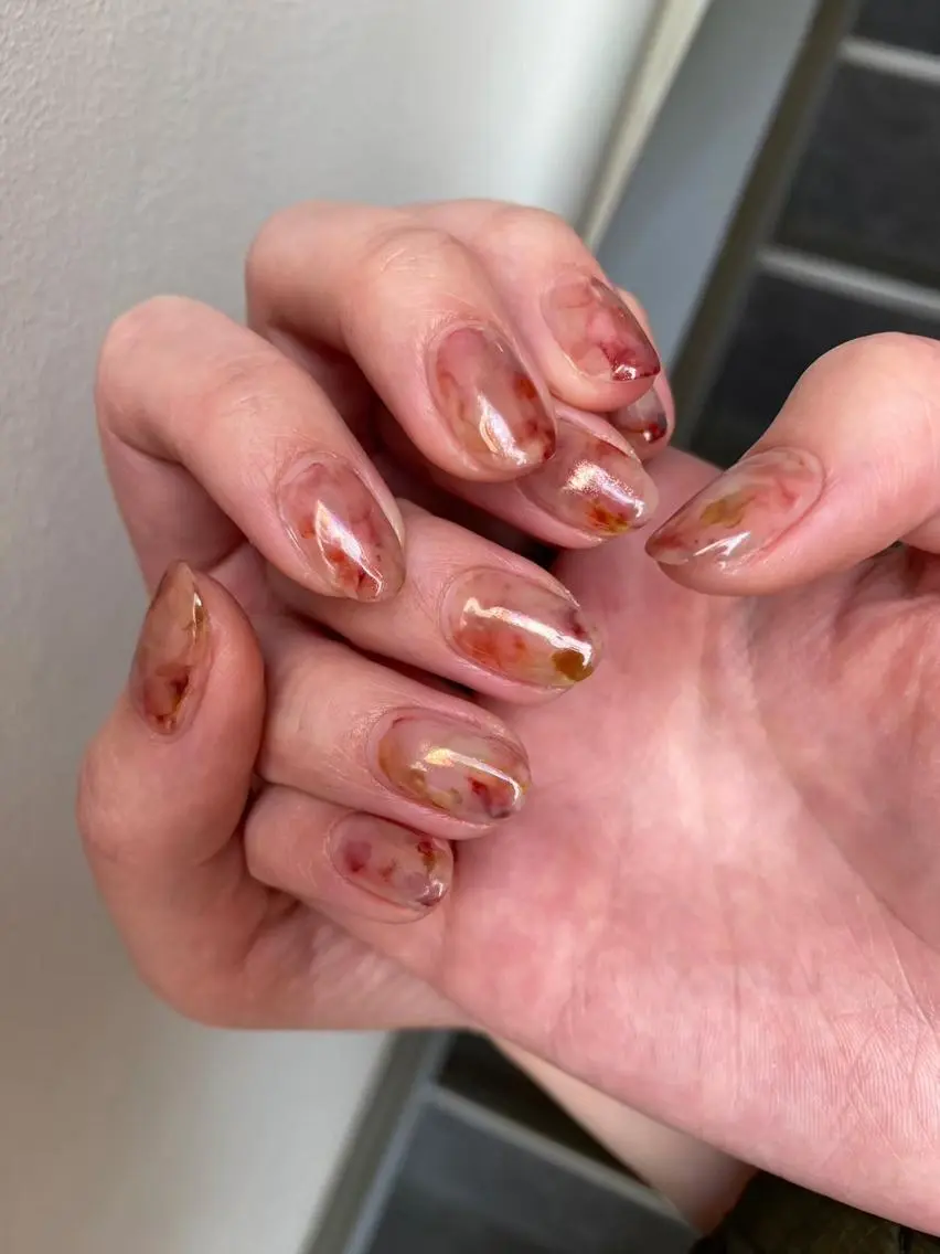 ネイル オーロラネイル マグネットネイル ニュアンスネイル オフィスネイル シンプルネイル ハンドネイル 草加ニュアンスネイル 🌚hersのネイルデザイン