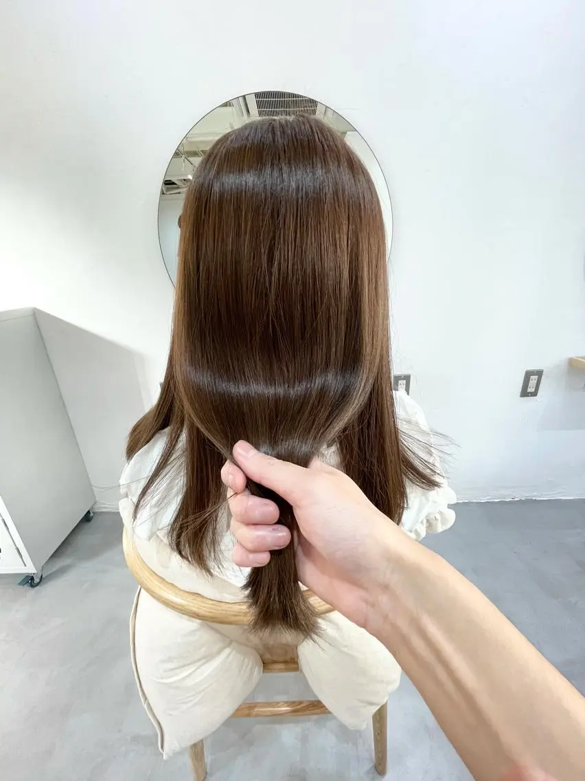 セミロング トリートメント カット ヘアカラー トリートメント ✂︎マンツーマン施術 ａｙｅ✂︎のヘアスタイル