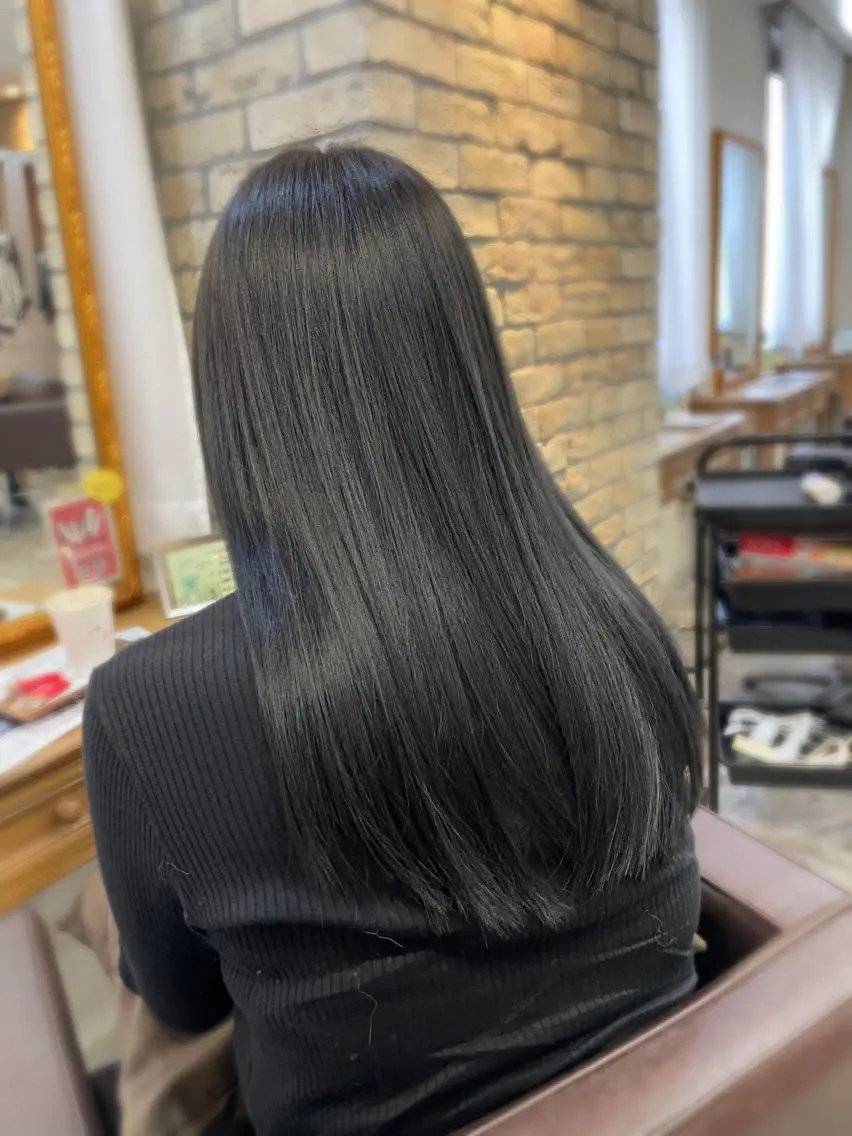 ロング カラー ヘアアレンジ 髪質改善 酸性ストレート 髪質改善特化 🫧松野力也のヘアスタイル