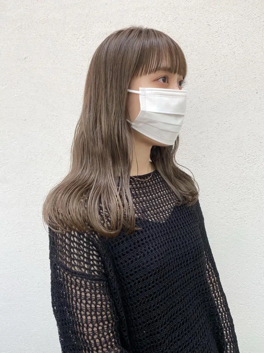 ロング カラー ボブ/ミニボブ 透明感カラーkadoのヘアスタイル