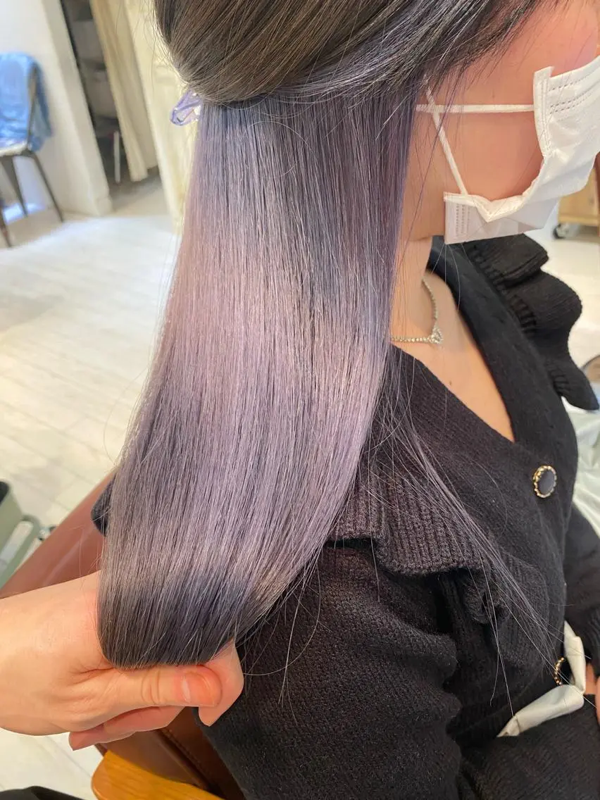 セミロング カラー ブリーチ koheiのヘアスタイル
