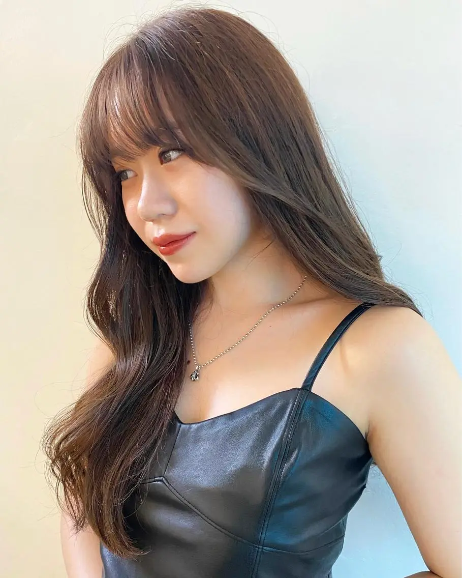 ロング ヘアカラー トリートメント レイヤーカット カノン🩷のヘアスタイル