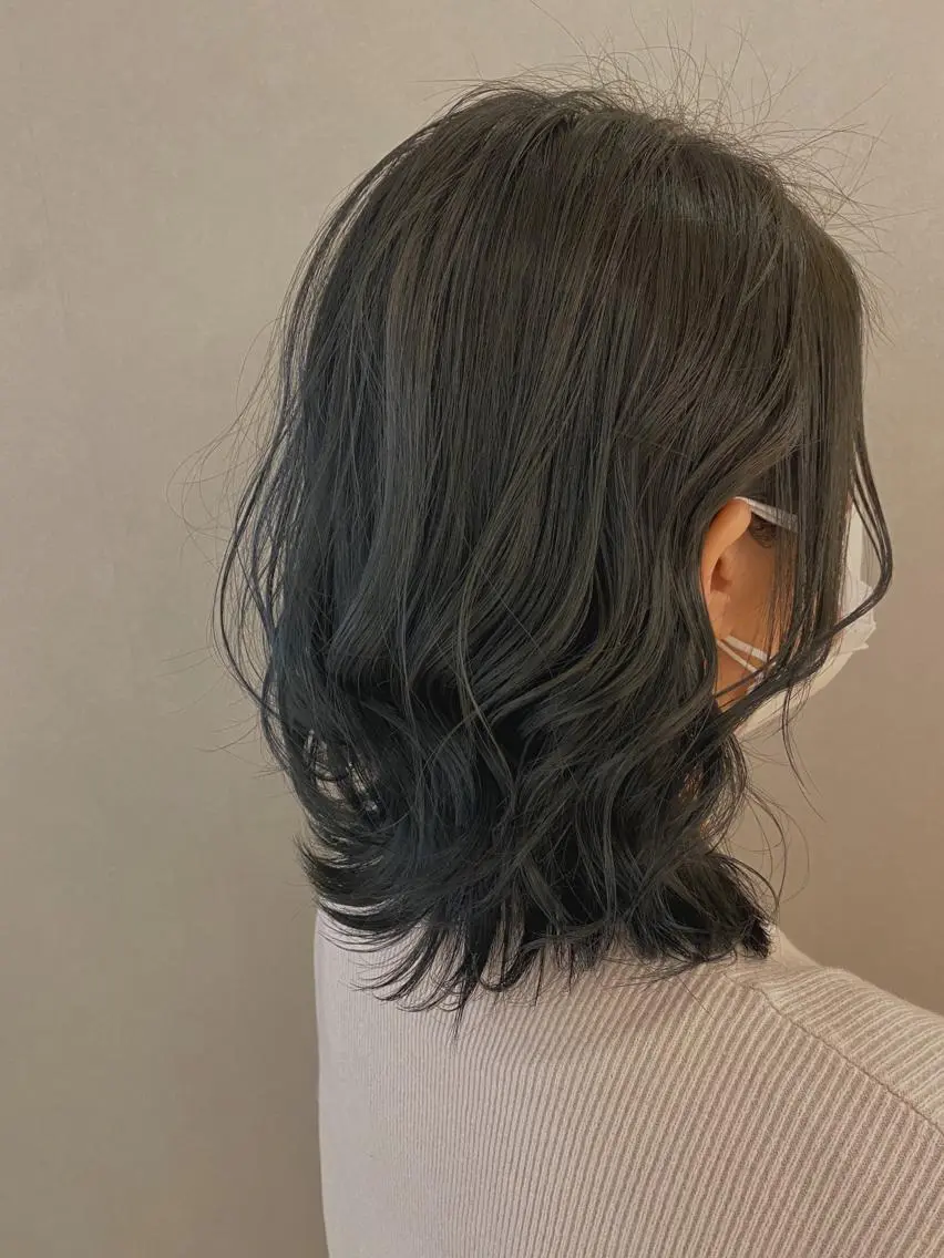 ミディアム unopulir 景山 凌のヘアスタイル