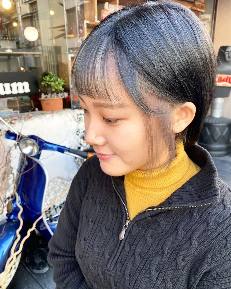 ショート カラー ヘアカラー トリートメント 玉木 育実のヘアスタイル
