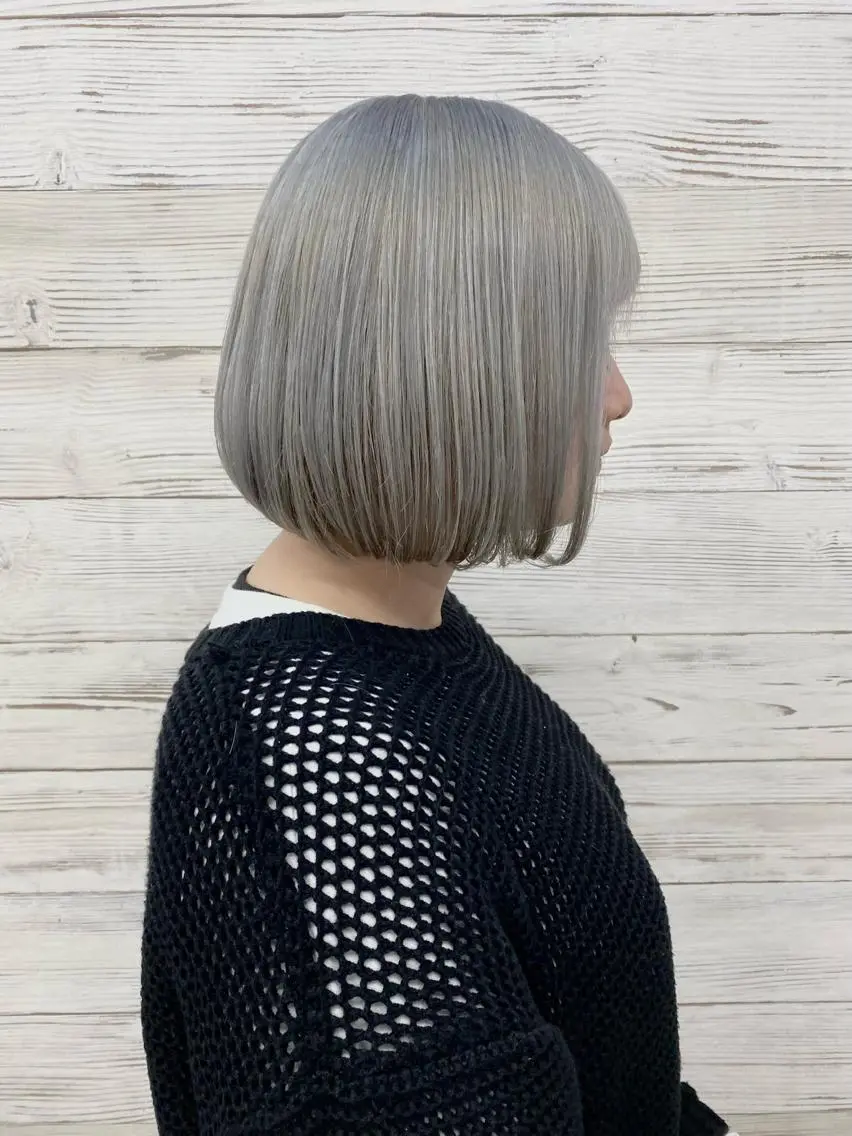 セミロング カラー ヘアアレンジ アイブロウ ショートボブ 編み込みエクステ シールエクステ セミロングパーマ バレイヤージュ FAAM Tsuneのヘアスタイル