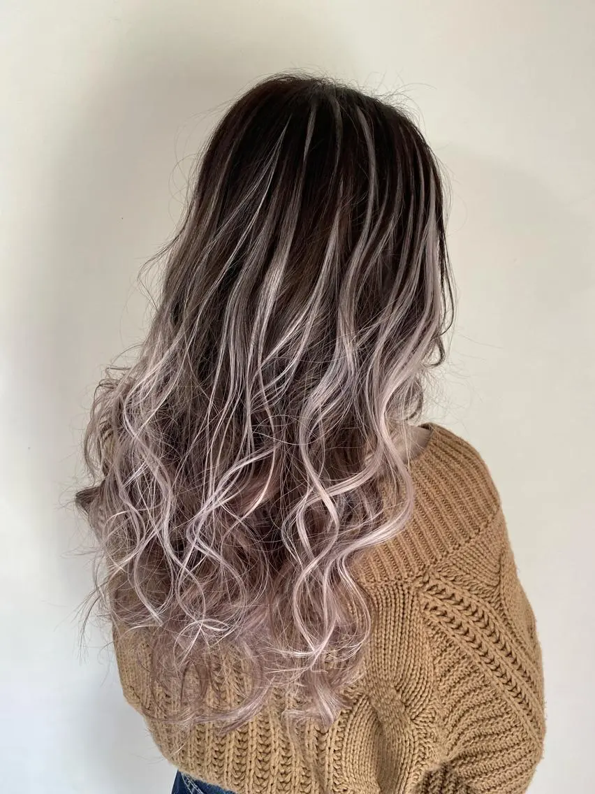 ロング ヘアカラー エクステ ANKH CROSS 🦋mako🦋のヘアスタイル