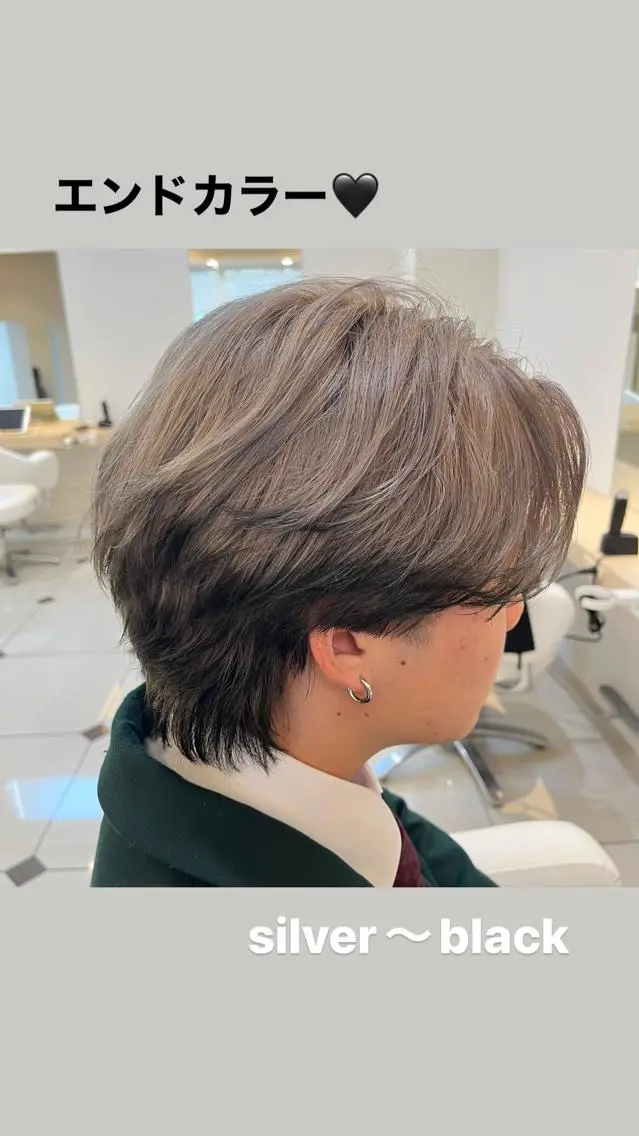 ショート カラー カラー職人 なかもと たつひろのヘアスタイル
