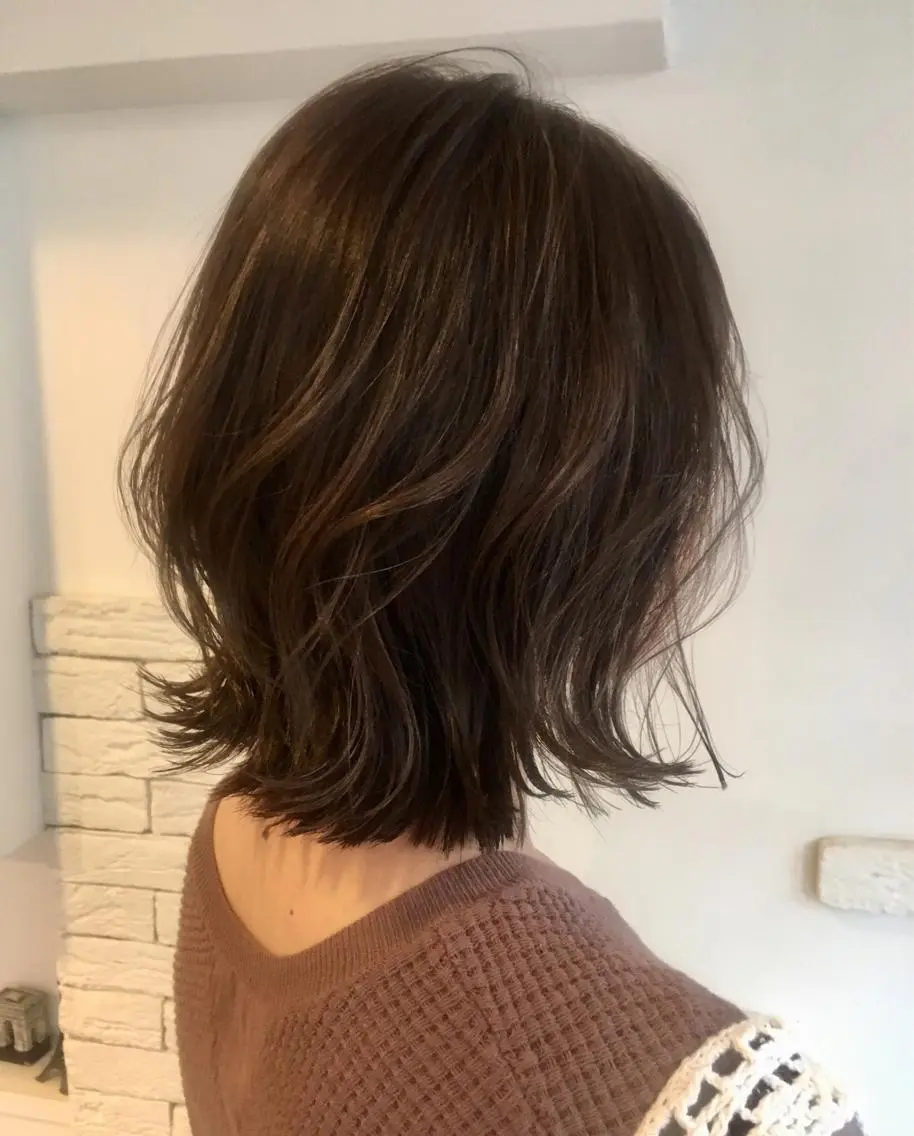 ミディアム 清水 早織のヘアスタイル