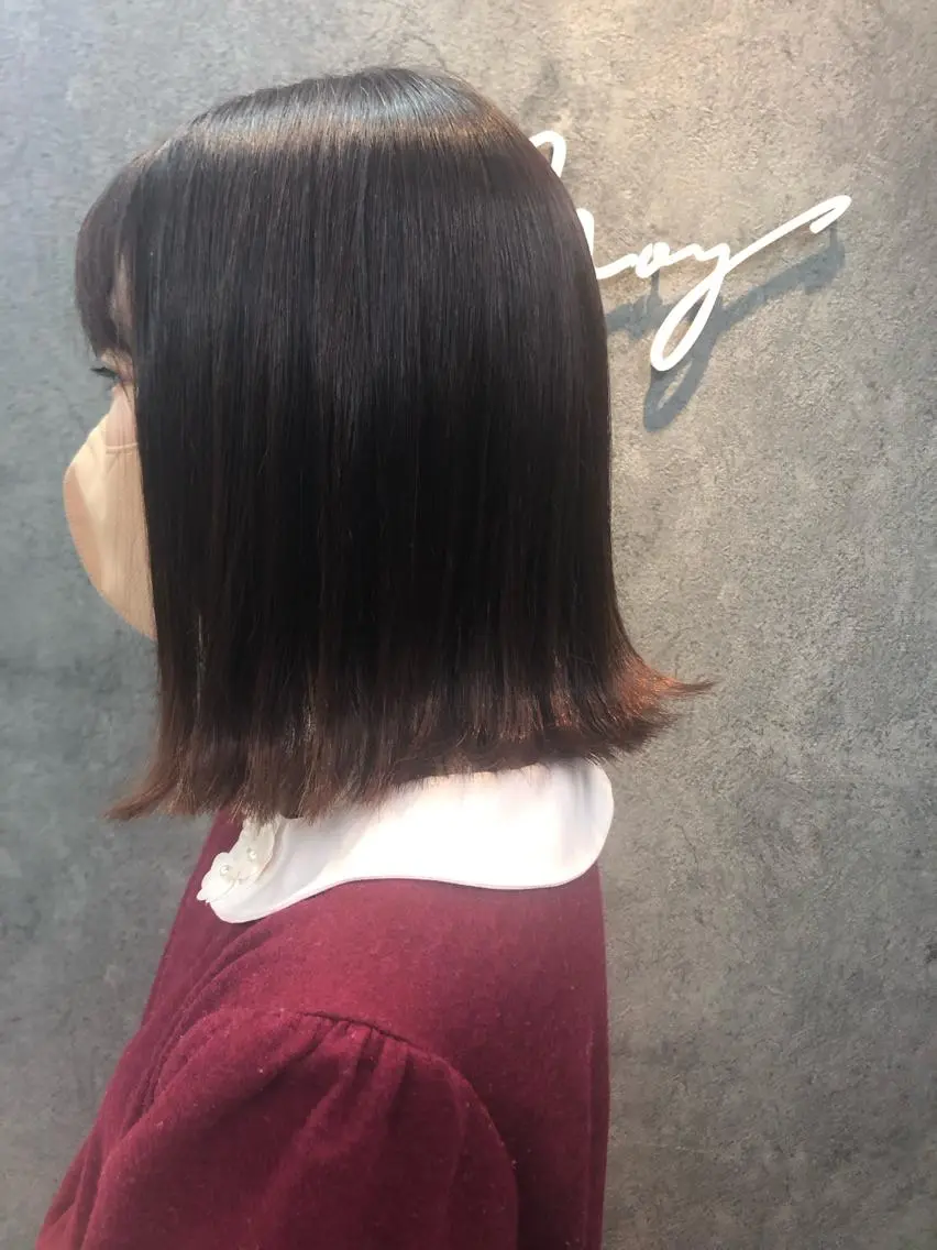 ミディアム 外ハネヘア Noyヨシモト ヒロトのヘアスタイル