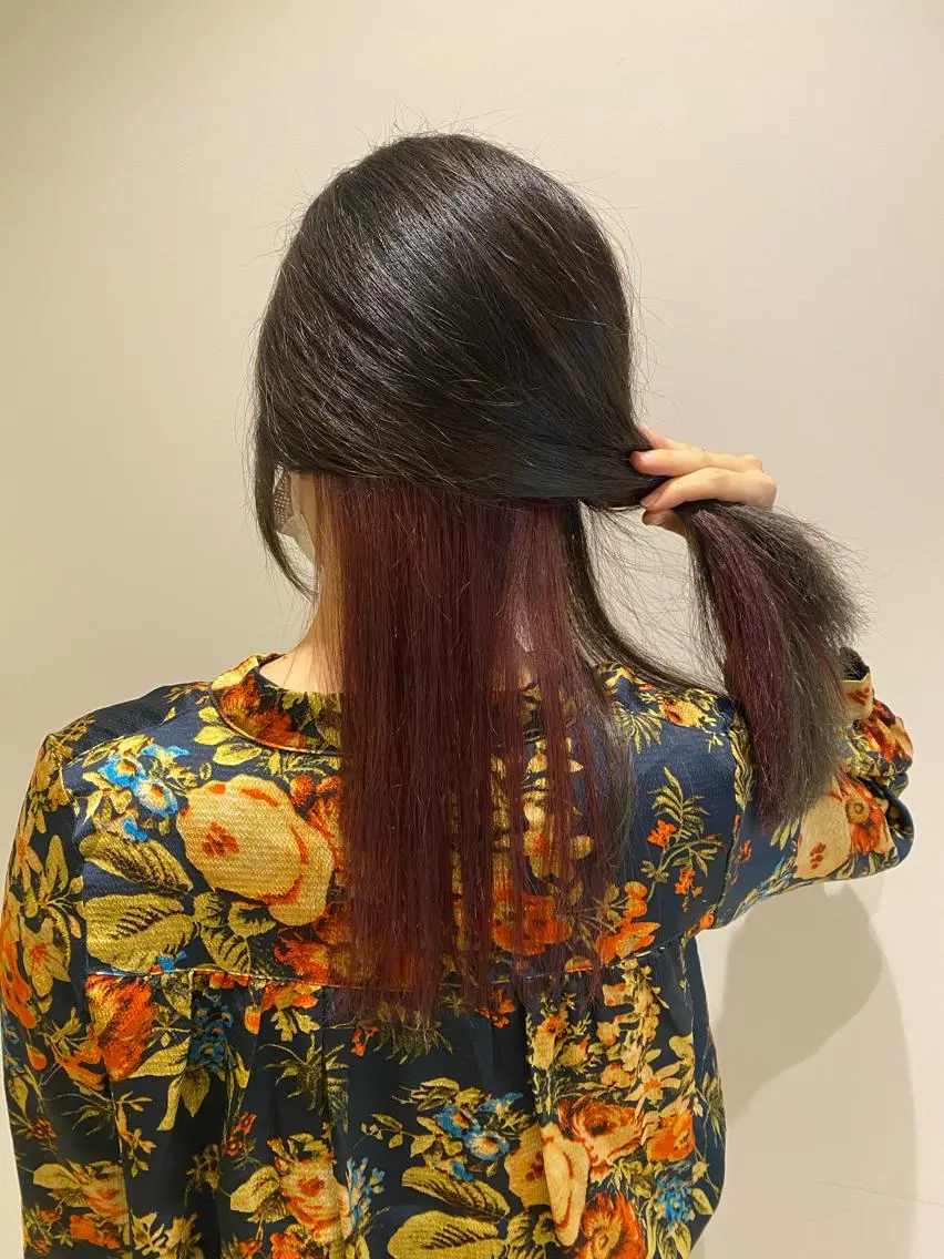 ロング カラー ブリーチ インナーカラー ピンクカラー 艶髪🌿美髪 大塚礼乃【西荻窪】のヘアスタイル