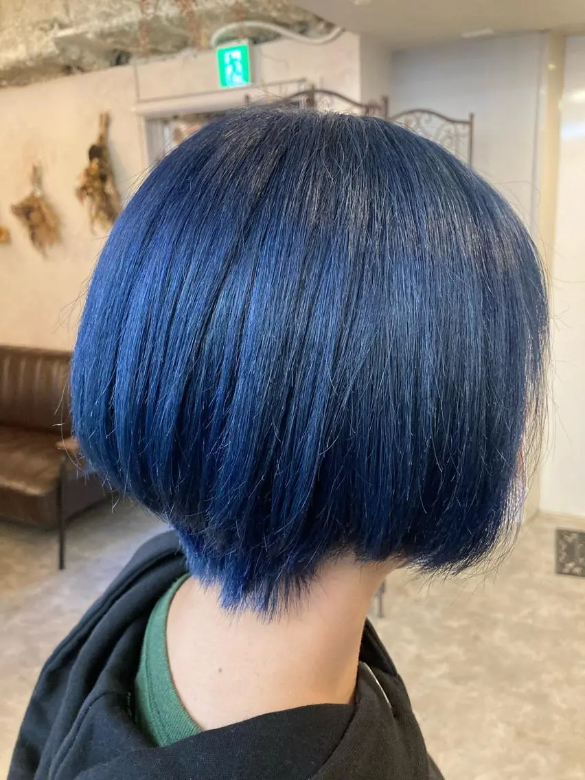 カラー ブルーカラー ダブルカラー 田中 健太郎のヘアスタイル