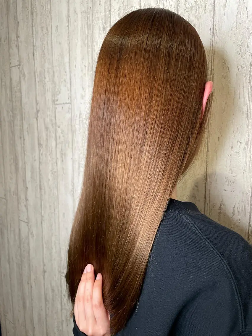 ロング カット ヘアカラー トリートメント 髪質改善専門美容室 Reshilリシルのヘアスタイル